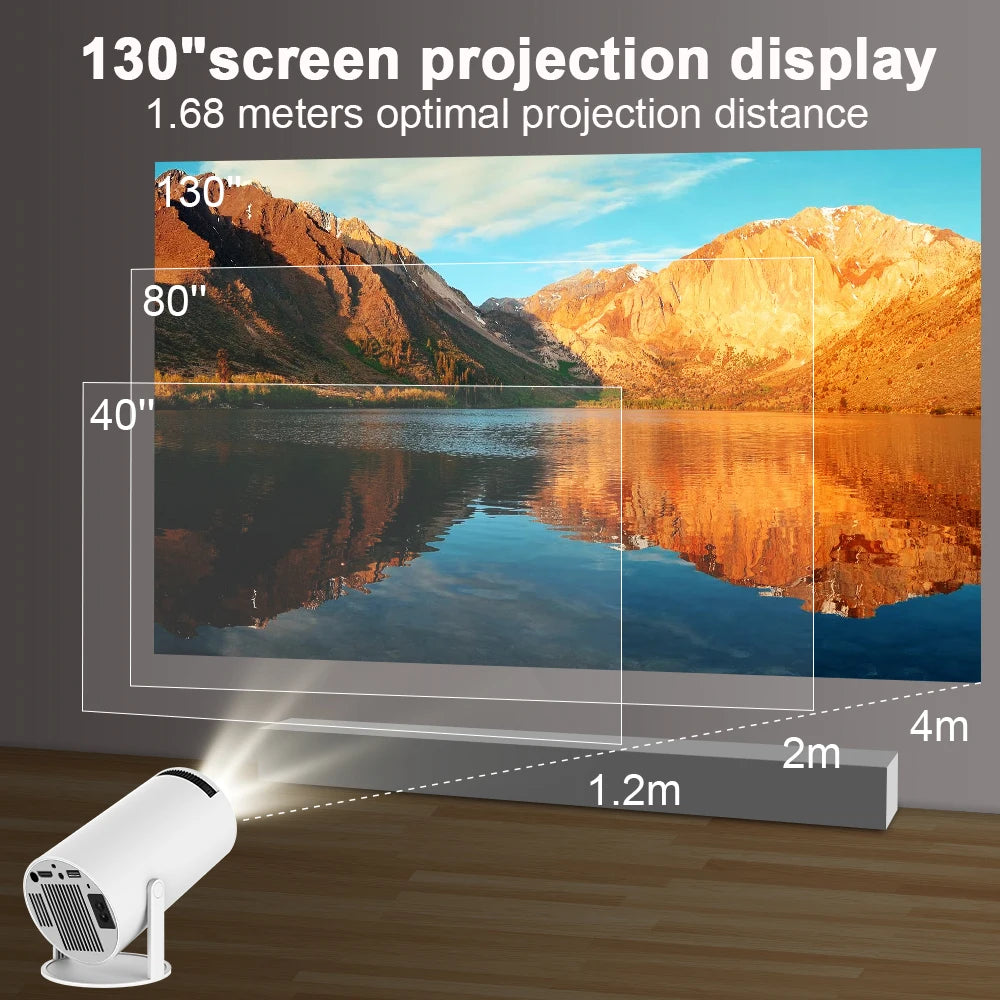 Transpeed Projector 4K Android 1080P 1280*720P Home Cinema Outdoor portable Projetor